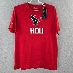 Houston Texans Under Armour Shirt Mens XL Red Loose Fit Heat Gear Performance